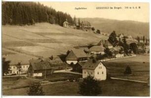 Rehefeld. Blick auf Rehefeld und JagdSchloss