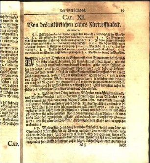 Cap. XI. Von des natürlichen Lichts Fürtreffligkeit.