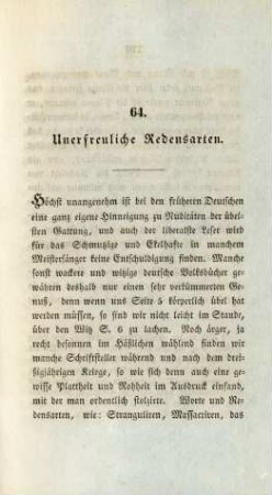 64. Unerfreuliche Redensarten