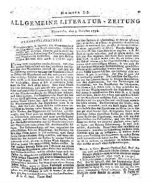 Merkwürdige Krankengeschichten und seltene praktische Beobachtungen berühmter Aerzte. Ein Auszug aus den Abhandlungen der königlichen medizinischen Societät zu Coppenhagen. Aus dem Lateinischen. Halle: Renger 1795