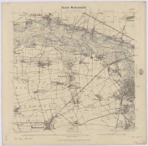 Section Markranstädt aus: Topographische Karte (Äquidistantenkarte) Sachsen