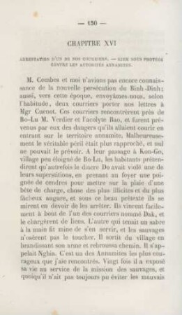 Chapitre XVI. Arrestation d'un de nos courriers ...
