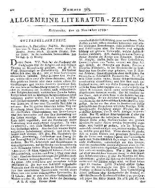 Henke, H. P. C.: Eusebia. Bd. 2, St. 4. Helmstedt: Fleckeisen [ca. 1798]