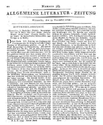 Henke, H. P. C.: Eusebia. Bd. 2, St. 4. Helmstedt: Fleckeisen [ca. 1798]