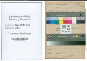 Entnazifizierung Karl Hans Truemper , geb. 20.09.1893 (Forstbeamter)