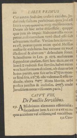 Caput VIII. De Punctis Servilibus