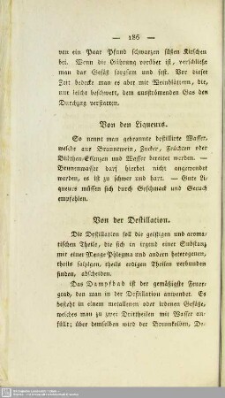 Von den Liqueurs