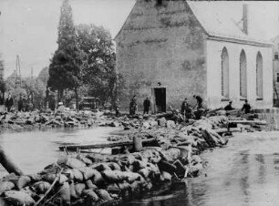 Markersbach nach dem Hochwasser 1957