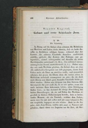 Viertes Kapitel. Geburt und erste Schicksale Jesu