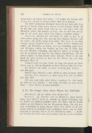 § 37. Sie bringen einem armen Manne eine Erbsbrühe.