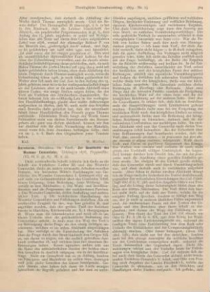 303-305 [Rezension] Bernheim, Ernst, Zur Geschichte des Wormser Concordates