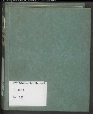 Gogerichtsregister Vogtei Schötmar