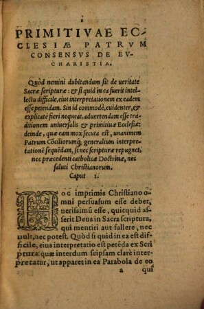 Orthodoxorum Patrum Irenaei, Cyrilli, Hilarii, Augustini, & reliquorum Fides De Eucharistia et Sacrificio universali Ecclesiae