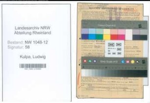 Entnazifizierung Ludwig Kulpa , geb. 07.08.1899 (Ingenieur)