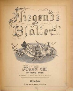 Fliegende Blätter. 103 = Nr. 2605 - 2630. 1895