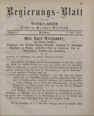 Nr. 6 : 9. April 1864