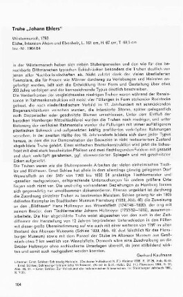 Truhe "Johann Ehlers"