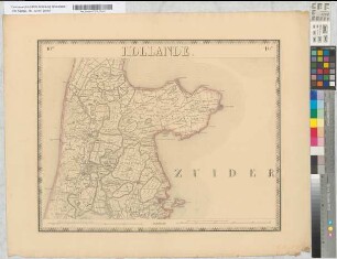 Nouvelle Carte de la Hollande, d'apres Krayenhoff et les meilleures cartes connues. 24 feuilles. Etablissemnt Géographique de Bruxelles, Fondé par Ph. Vander Maelen. Blatt 10. Alkmaar.