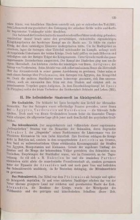II. Die hellenistische Staatenwelt im Gleichgewicht