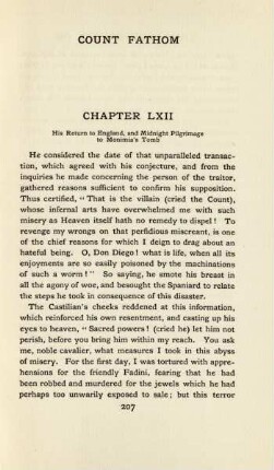 Chapter LXII. His return to England, and midnight pilgrimage to Monimia's tomb