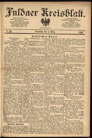 Ausgabe vom Dienstag, den 02. März 1897.