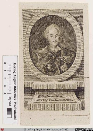 Bildnis William Henry, kgl. Prinz von Großbritannien u. Irland, Duke of Gloucester and Edinburgh