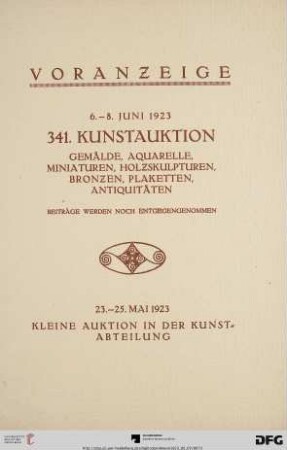 Voranzeige