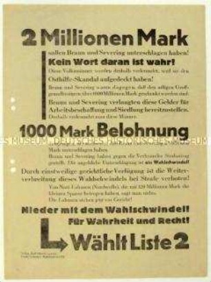 Aufruf der SPD zur Reichstagswahl 1933