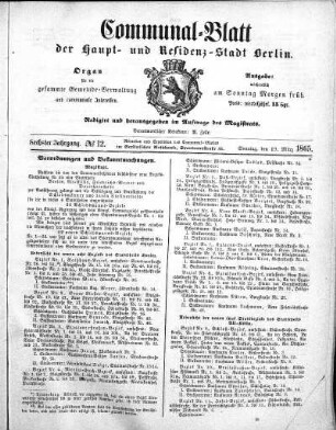 1865,12: No. 12, 19. März 1865