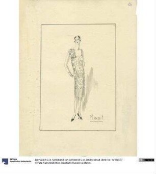 Abendkleid von Bernard et C.ie, Modell Minuit