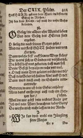 Der CXIX. Psalm. - Der CXXXV. Psalm.