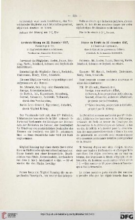 Vorstands-Sitzung am 22. Dezember 1897 / Séance du Comité du 22 décembre 1897