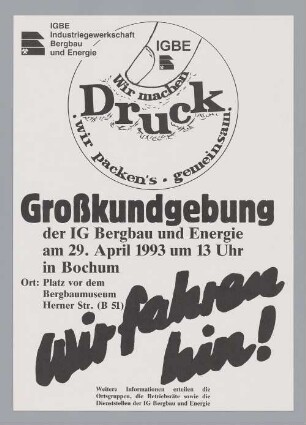 "Wir machen Druck"