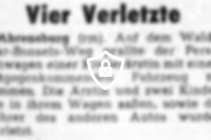 Vier Verletzte