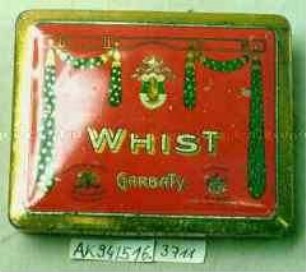 Blechdose für 20 Stück Zigaretten "WHIST GARBATY."