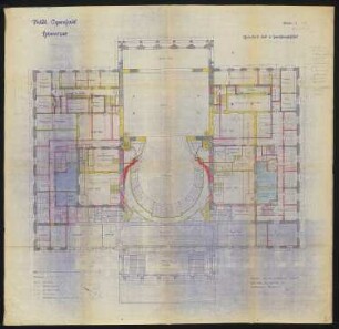Opernhaus, Hannover: Grundriss 3.Obergeschoss 1:100