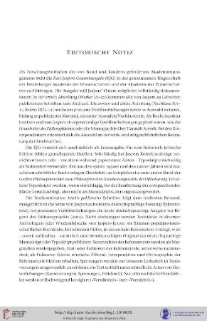 Editorische Notiz