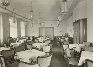 Dresden, Italienisches Dörfchen, Innenansicht : Blick in den Festsaal