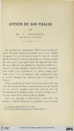 Sér. 5.2=45.1911: Autour du Bou-Thaleb