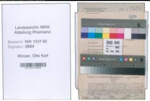 Entnazifizierung Otto Karl Winzer , geb. 09.02.1895 (Rektor)