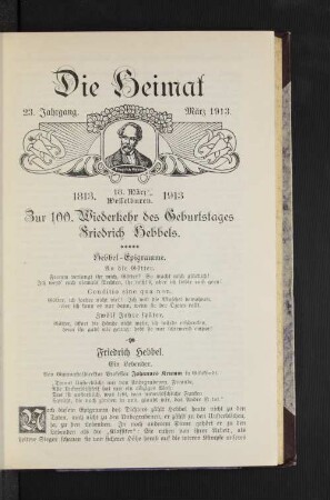 Friedrich Hebbel. Ein Lebender.
