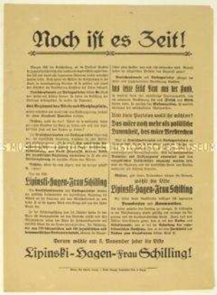 Aufruf der Vereinigten SPD zur sächsischen Landtagswahl 1922