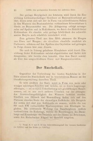 Der Muschelkalk.