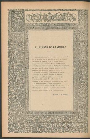 Poesías : El cuento de la abuela