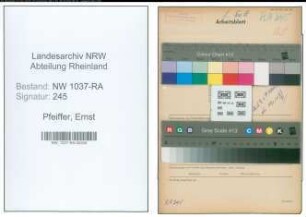 Entnazifizierung Ernst Pfeiffer , geb. 18.11.1884 (Bauinspektor)