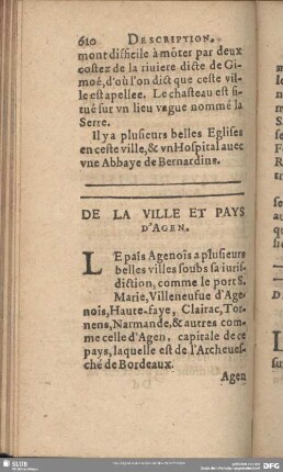 De La Ville Et Pays D'Agen