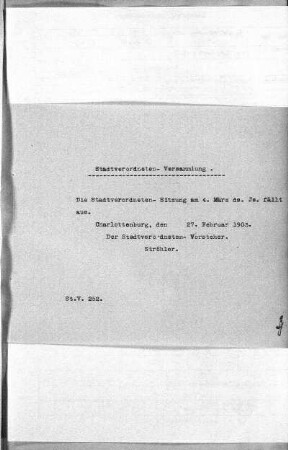 , 25. Februar 1903