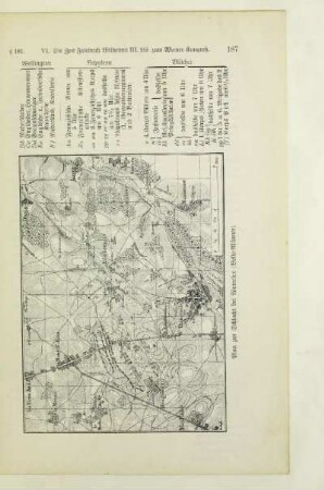 Plan zur Schlacht bei Waterloo (Belle - Alliance)
