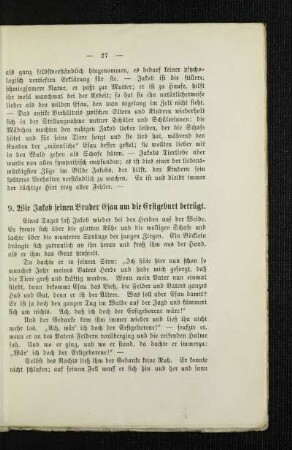9. Wie Jakob seinen Bruder Esau um die Erstgeburt betrügt