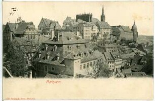 Meißen. Burgberg von der Frauenkirche gesehen
